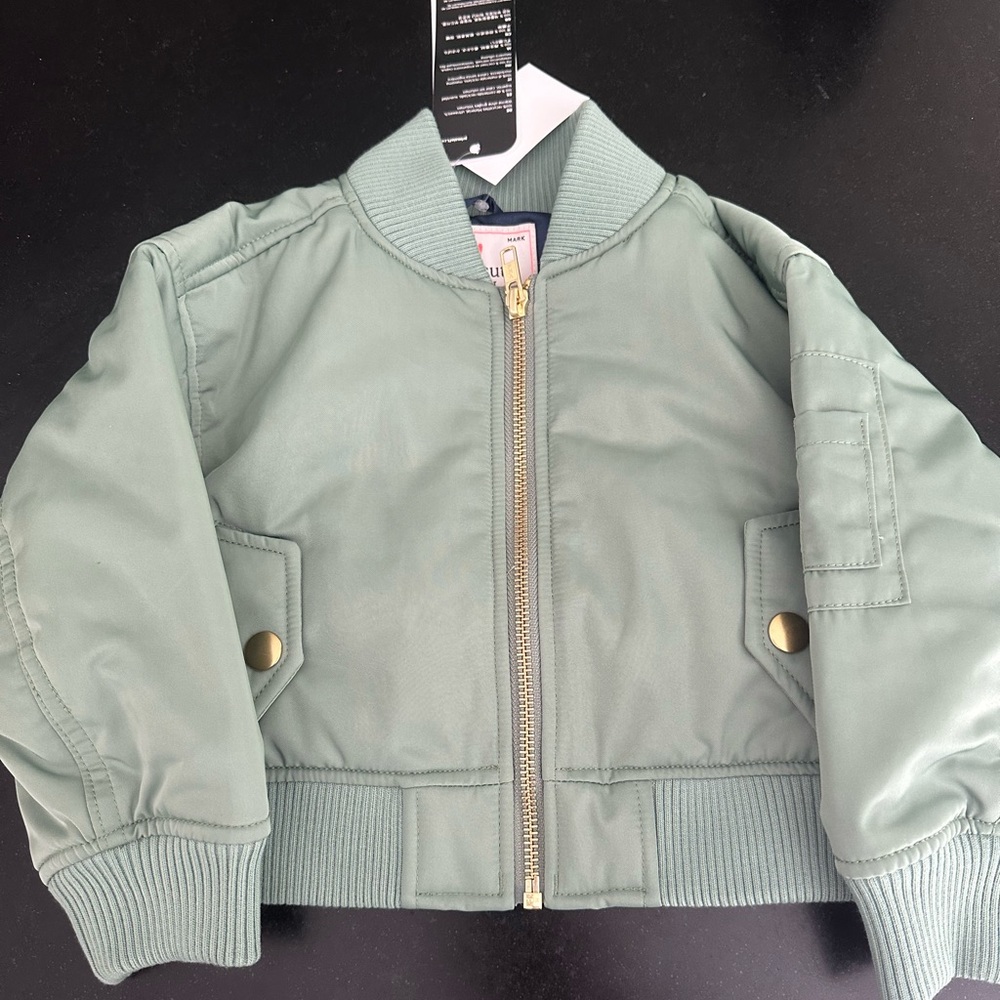 Crew Cuts limited-edition kids' cropped bomber jacket in twill